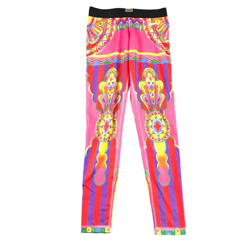 Nike Dri-FIT Womens Small Pink Psychedelic Geometric Print Athletic Leggings